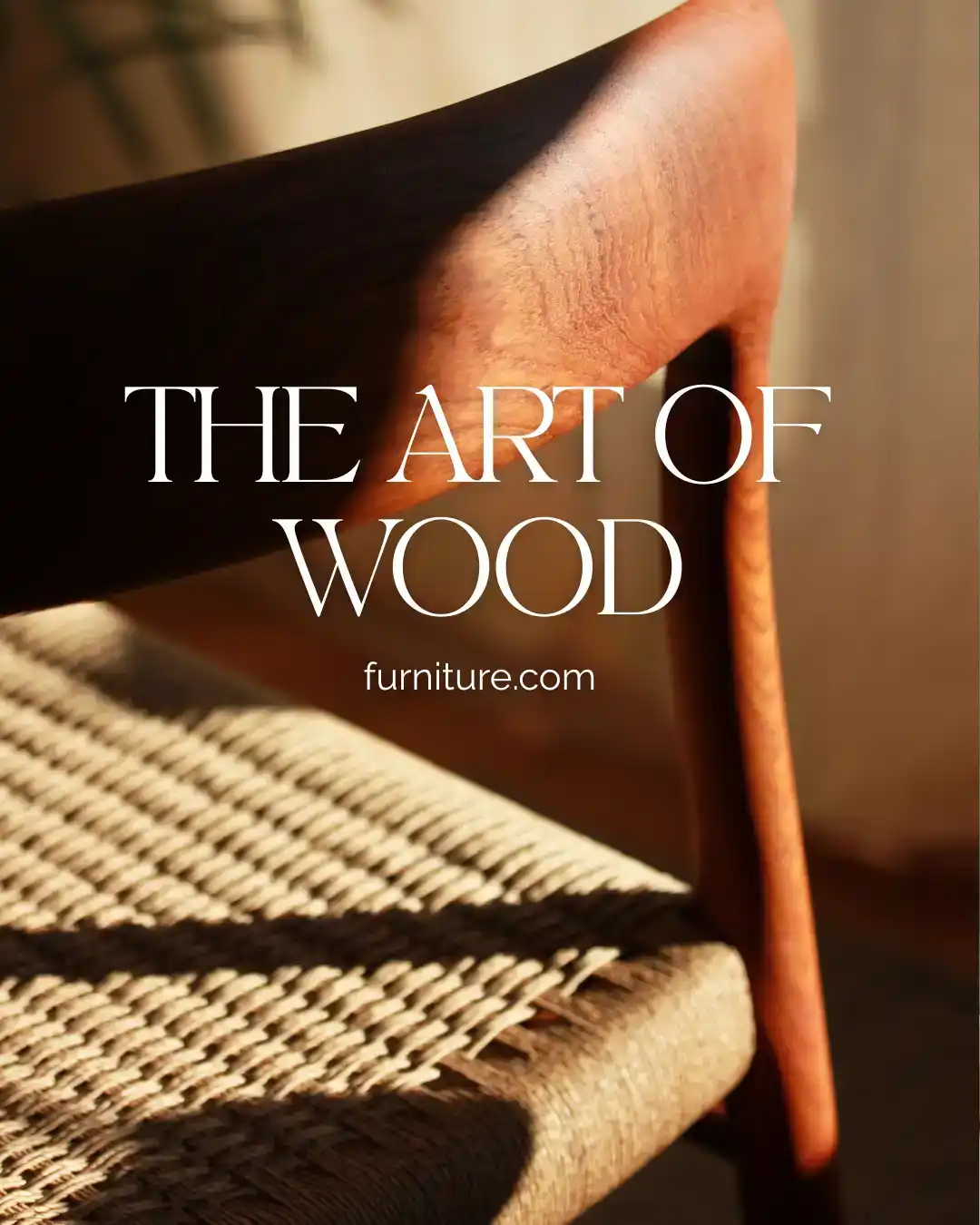 Social-Ad-Creative: The Art of Wood – handgefertigte Designmöbel